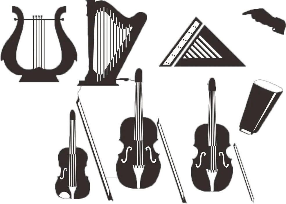  Musical Instrument Silhouette Music Instruments Silhouette Png Instruments Png