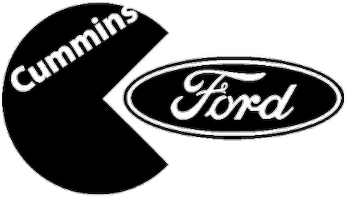  Cummins Eats Ford Pac Man Emblem Png Cummins Logo Png