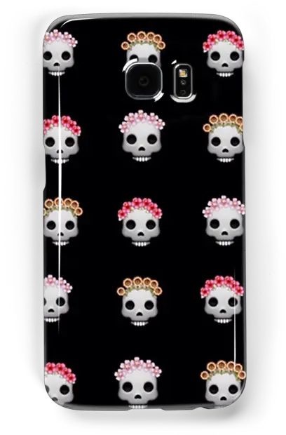  Flower Crown Skull Emoji By Emmawa Iphone Png Skull Emoji Transparent