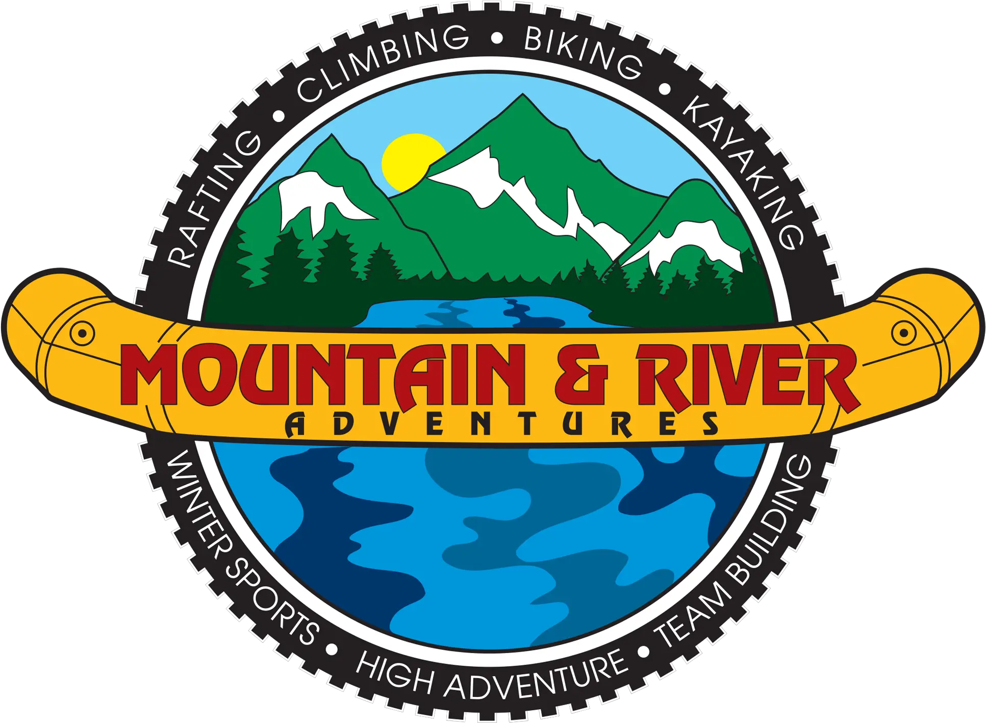  Rafting Mountain River Adventures Kernville Label Png River Png