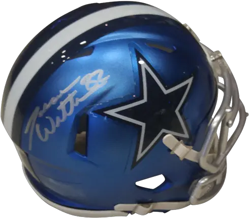  Jason Witten Autographed Dallas Cowboys Blaze Alternate Mini Helmet Witten Holo Dallas Cowboys Png Cowboys Helmet Png