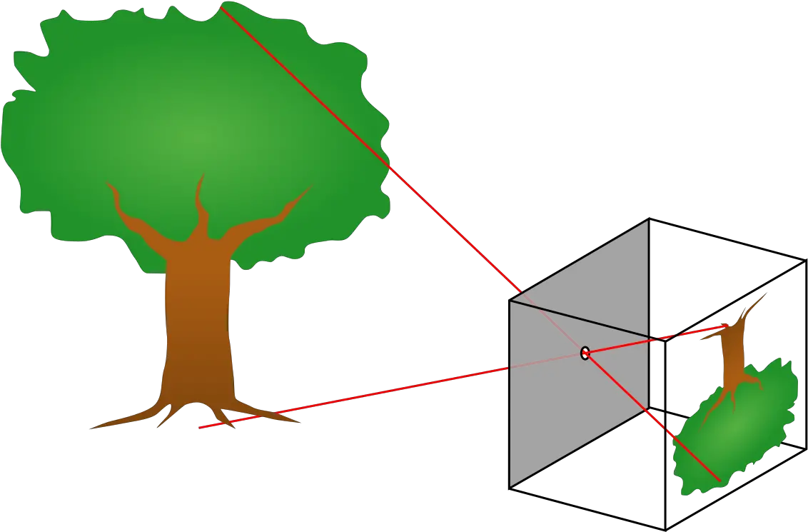  Pinhole Camera Model Wikipedia Does A Pinhole Camera Work Png Camara Png