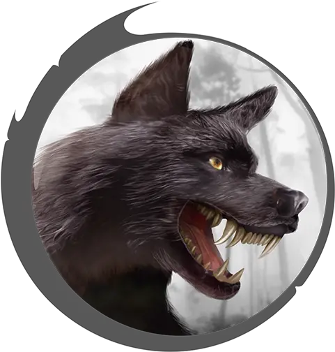  Download Hud Avatar Black Wolf Wolf Online Simulator Wolves Png Black Wolf Png