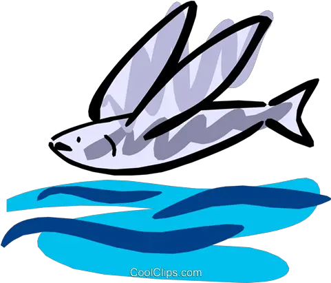  Flying Fish Royalty Free Vector Clip Art Illustration Flying Fish Png Flying Fish Logo