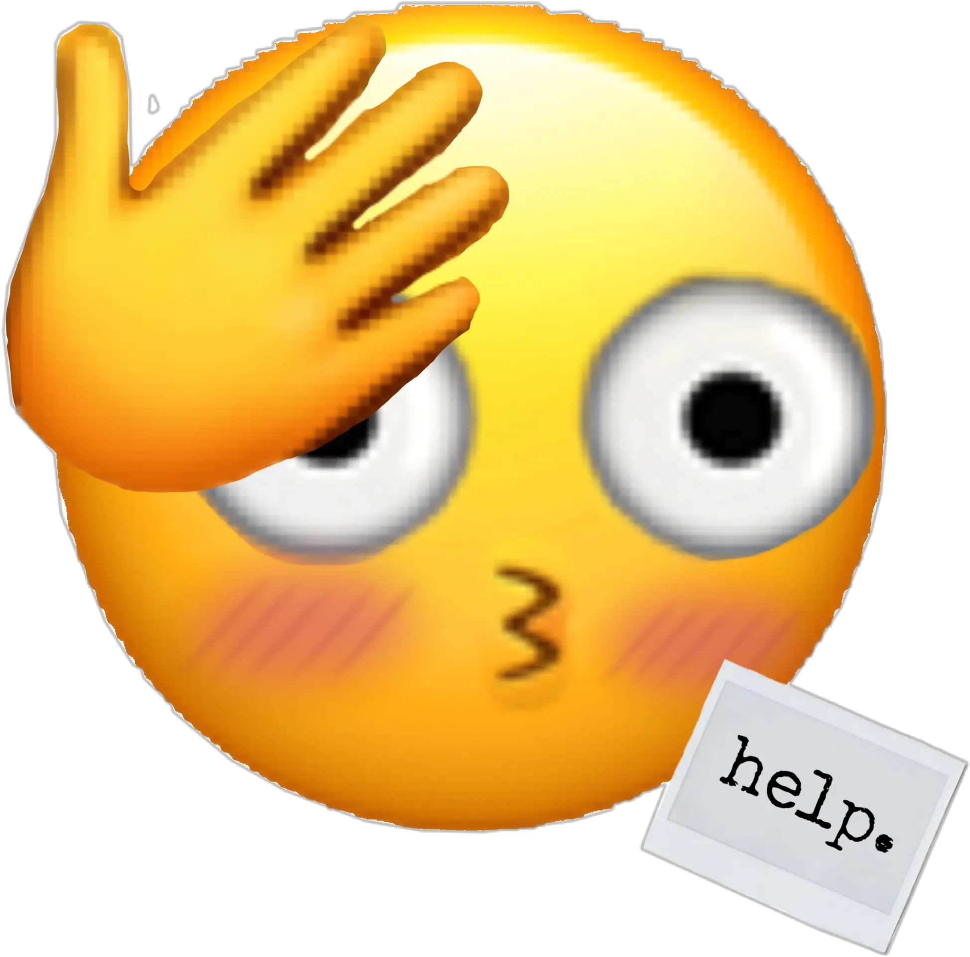  Embarrassed Perfect Emoji Sticker By Littleponycat Happy Png Embarrassed Emoji Png