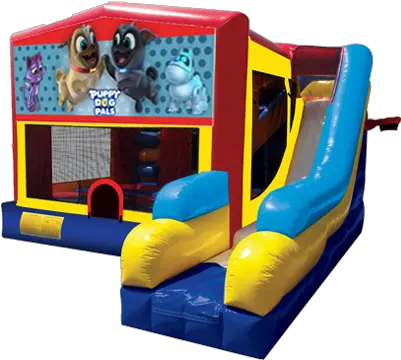  Puppy Dog Pals Modular 7n1 Combo Bounce Bounce House Rental With Slide Png Puppy Dog Pals Png