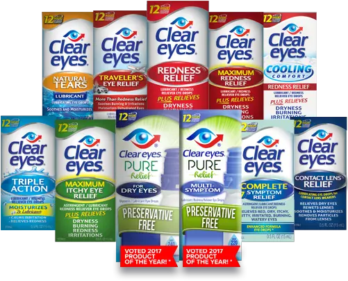  Clear Eyes Prestige Consumer Healthcare Inc Clear Eye For Dry Eyes Png Eyes Transparent