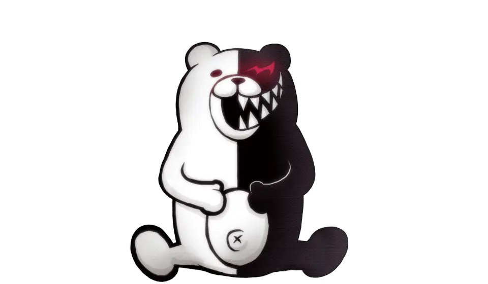  Danganronpa Brackets Templates Bracketfights Danganronpa Monokuma Sprites Png Danganronpa V3 Logo