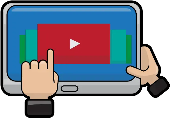  Filecartoon Hands Opening A Video Sharing Applicationsvg Technology Applications Png Video Search Icon