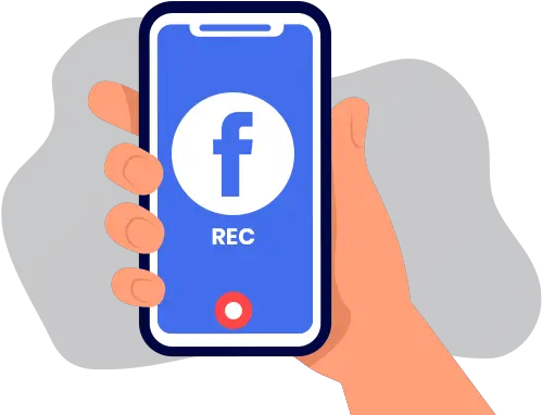  Facebook Screen Recorder Secretly Record Fb Activities Portable Png Facebook Phone Icon