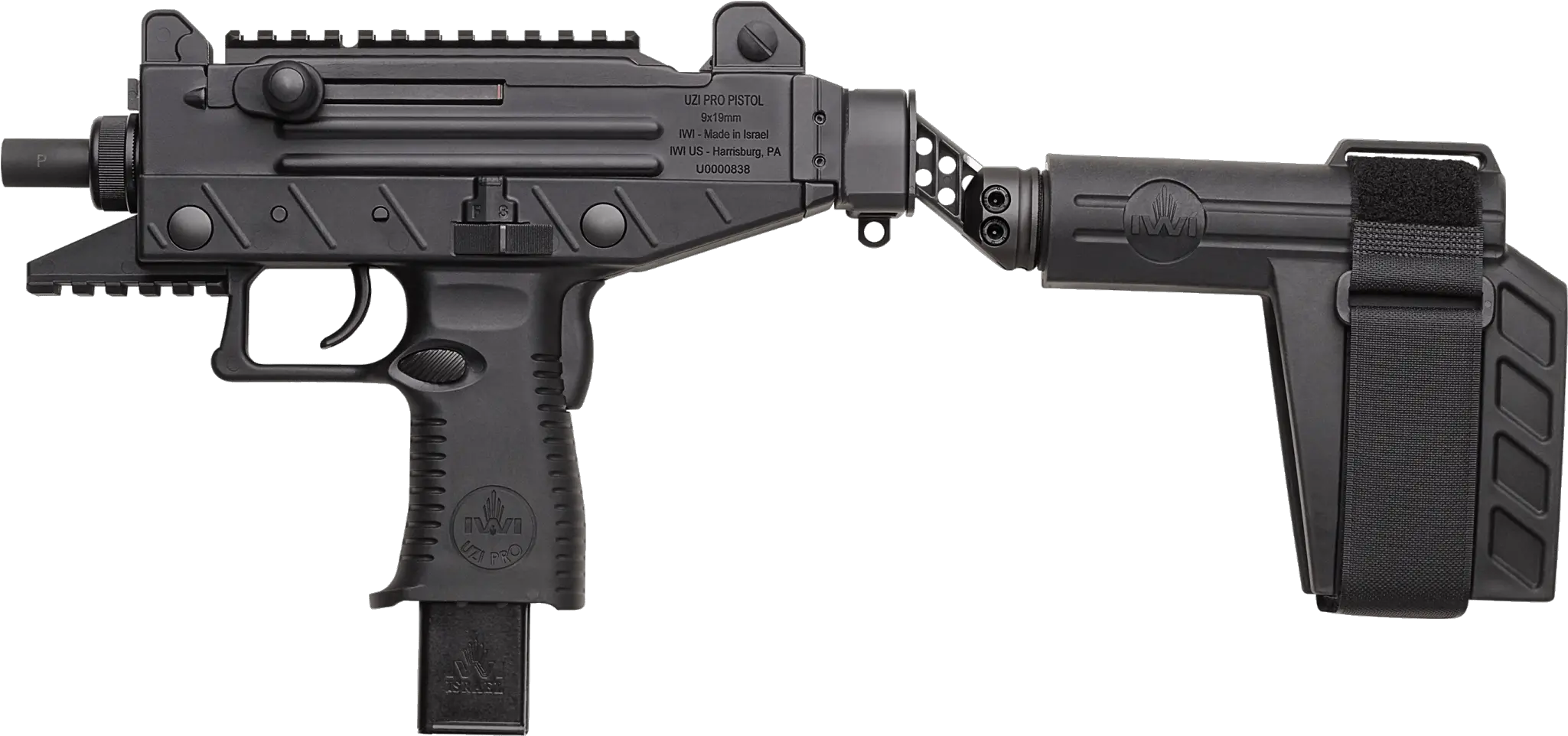  Uzi Pro Pistol With Stabilizing Brace Iwi Micro Uzi Pro Png Uzi Png