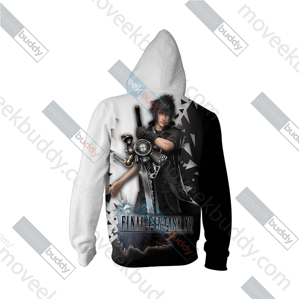  Final Fantasy Xv Noctis Lucis Caelum Unisex Zip Up Hoodie Jacket Hoodie Png Noctis Png