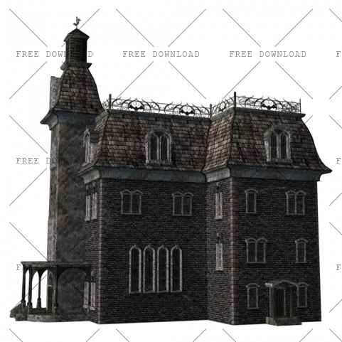  Haunted House Png Image With Transparent Background Photo Castle Brick Transparent Background