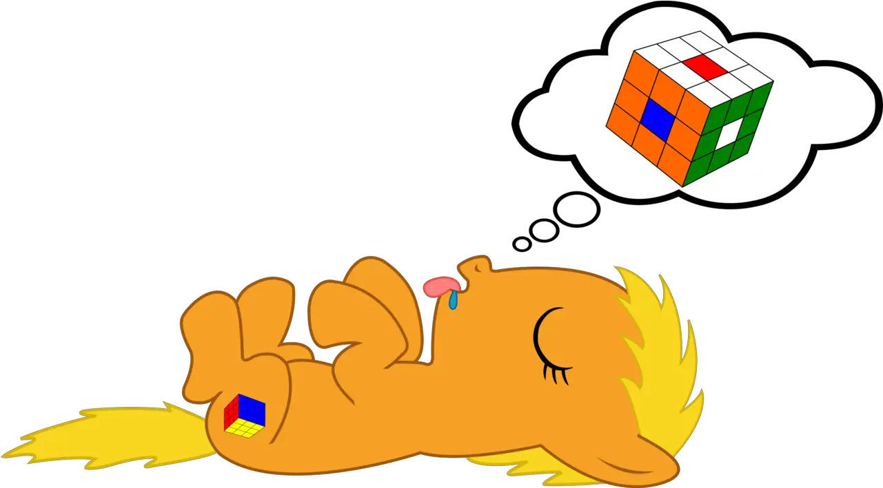  Cute Dream Drool Eyes Closed Female Filly Laying Language Png Drool Png