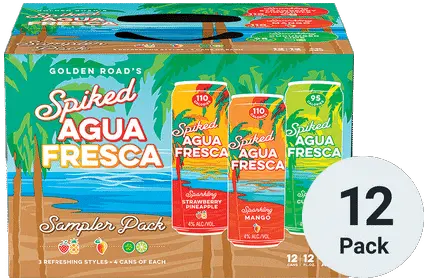  Golden Road Spiked Agua Fresca Sampler Golden Road Spiked Agua Fresca Png Agua Png