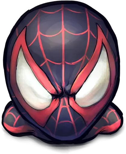  Miles Morales Icon Png Clipart Image Iconbugcom Spiderman Spiderman Face Png