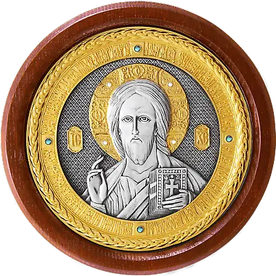  Icono De Plata Oro Esmalte Jesucristo Cristiano Ortodoxo Antique Png Christ Pantocrator Icon