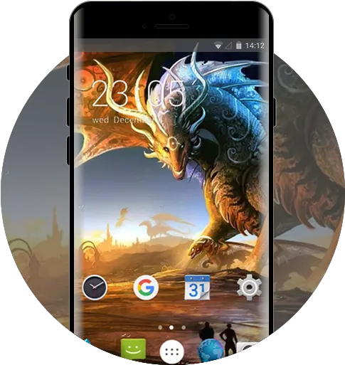  Micromax Canvas Free Android Theme Mythical Dragon King Png G Dragon Icon