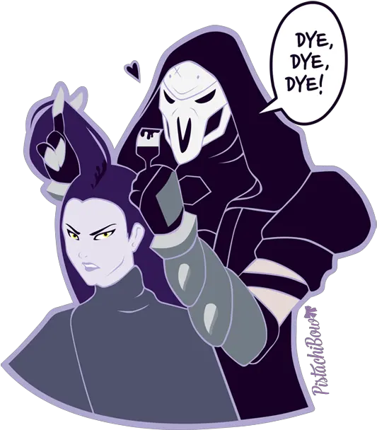  Overwatch Reaper X Widowmaker Fanart Png Widowmaker Png