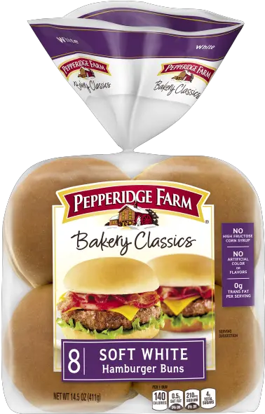  Soft White Hamburger Buns Pepperidge Farm Pepperidge Farm Hamburger Buns Png Burger Bun Png