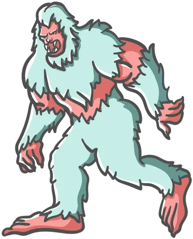  Bigfoot Sasquatch Growling Walking Transparent Png U0026 Svg Illustration Bigfoot Png