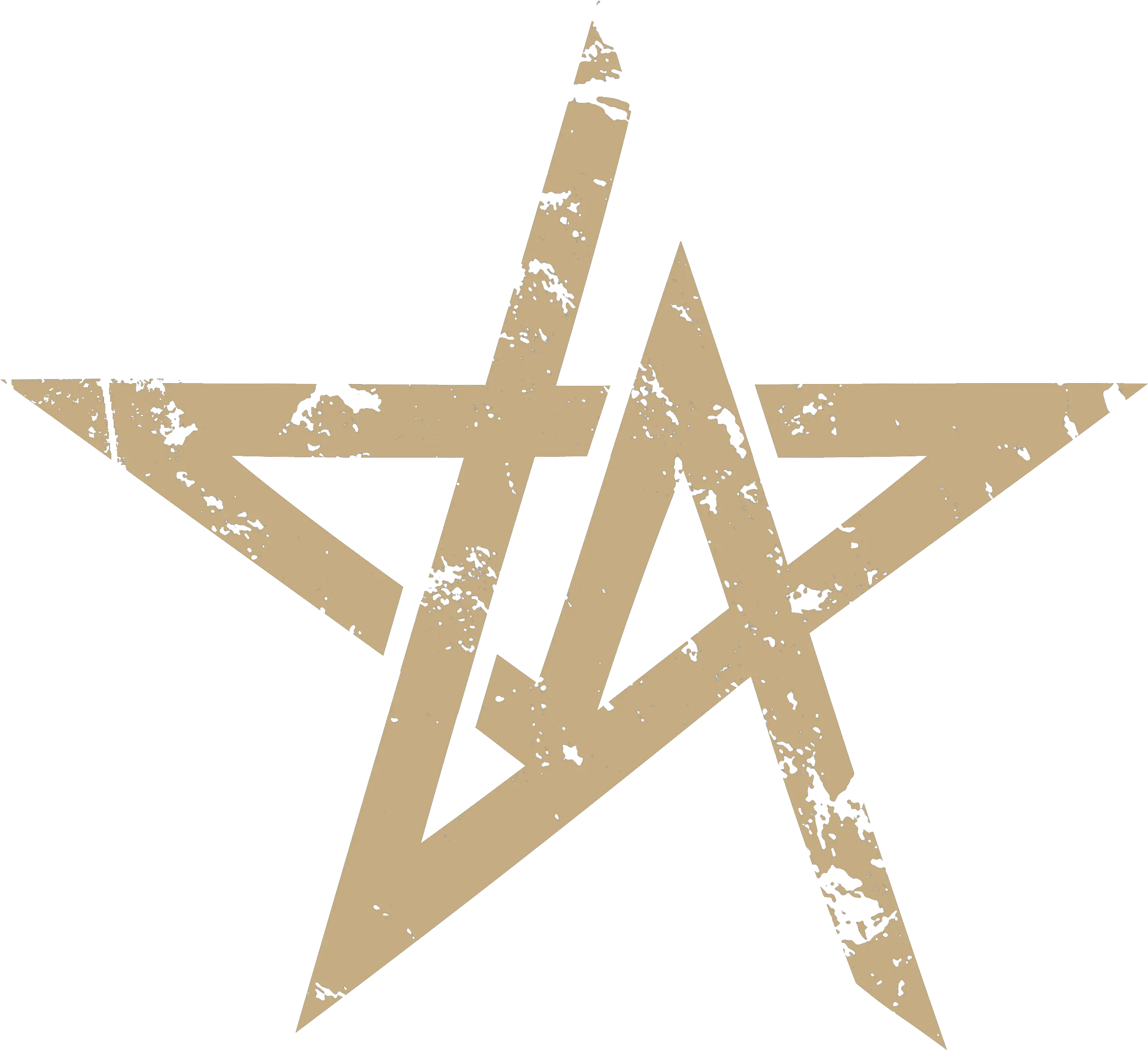  The Arrs Logo666 Pentagram Star Full Size Png Download Star And Moon Vector Pentagram Transparent