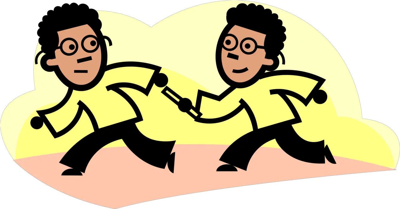  Track Relay Runner Png Picture 827719 Cartoon Baton Png