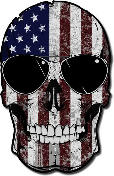  American Skull Flag Decal American Flag Skull Png American Flag Png