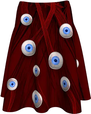  Halloween Monster Eyes Digital Print Skirt All Cio Invest Png Monster Eyes Png