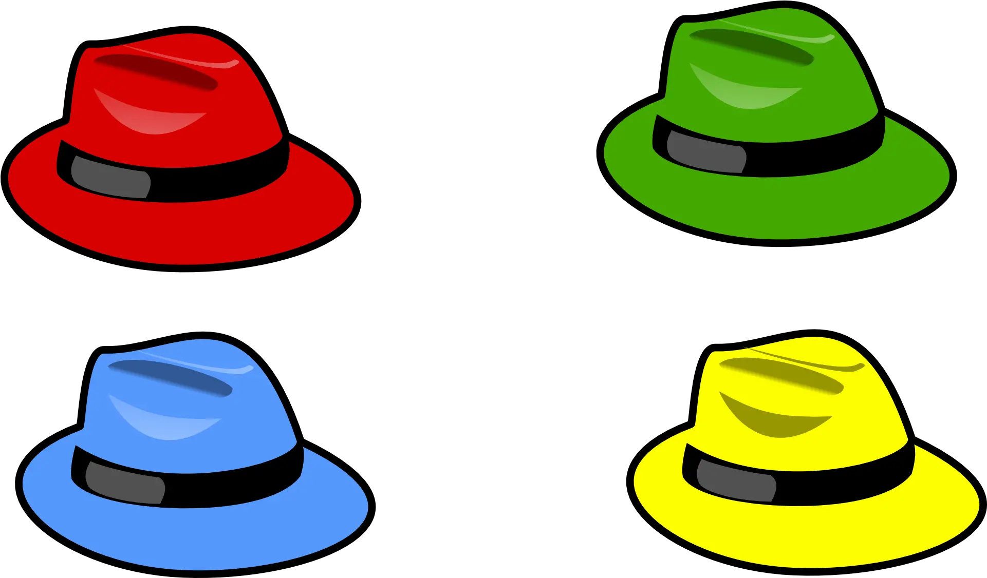  Clothing Clipart Accessory 6 Thinking Hats Png Six Thinking Hats Png Hats Png