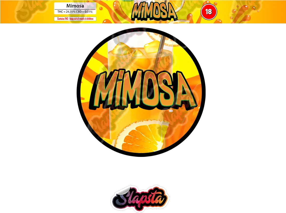  Mimosa Pre Labeled 35g Selfseal Tins Png Mimosa Png