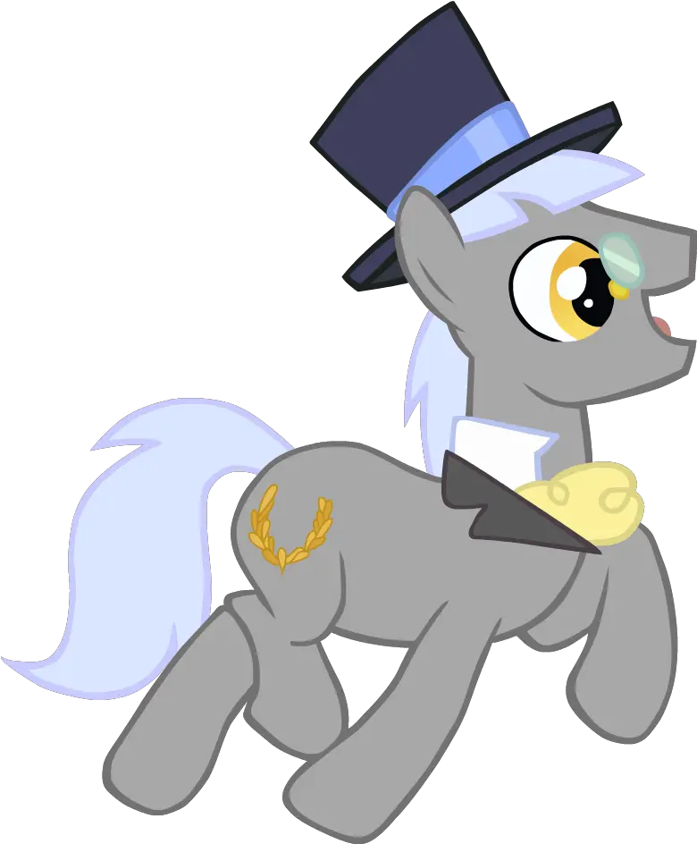  43553 Caesar Hat Male Monocle And Top Hat Pony Safe Mlp Caesar Png Monocle Transparent Background