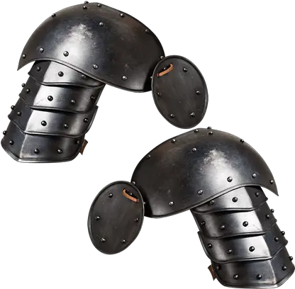  Steel Pauldrons Spaulders And Medieval By Medieval Pauldron Png Icon Field Armor Shin Guards