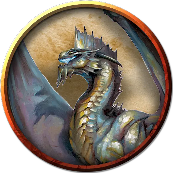  Archive Silver Dragon Token Png Silver Dragon Icon