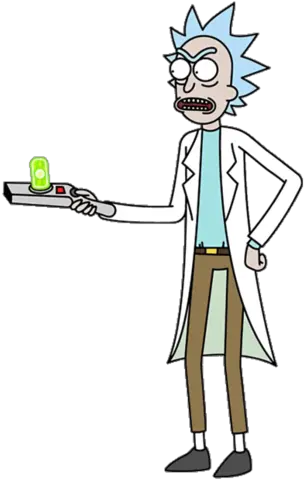  Rick With Portal Gun Transparent Blank Rick And Morty Portal Gun Png Meme Transparent