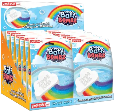  Cloud Rainbow Bath Bomb Traditional Toy Shop Hythe Baff Bombz Zimpli Kids Png Rainbow Cloud Png