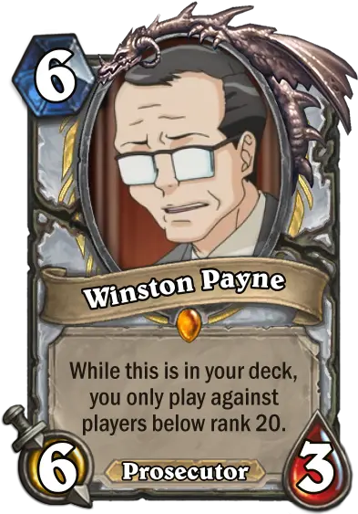  Hearthstone Ace Attorney Fan Creations Hearthstone Custom Hearthstone Cards Png Phoenix Wright Transparent