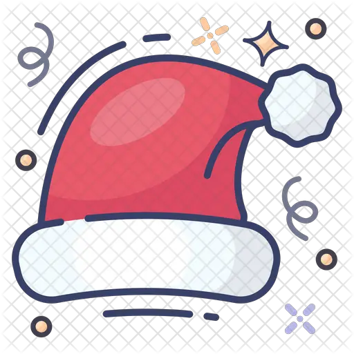  Christmas Hat Icon Dot Png Cartoon Christmas Hat Png