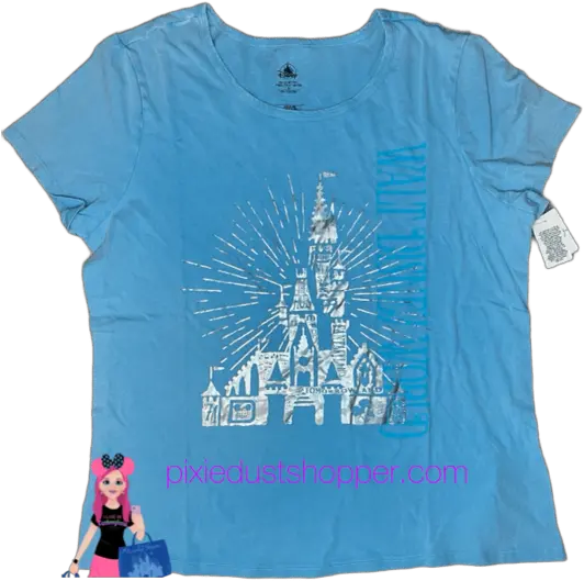  Characters Short Sleeve Png Walt Disney World Cinderella Castle Sticker Icon