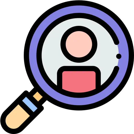  Magnifier Free People Icons Icono De Una Lupa Png Lupa Icon