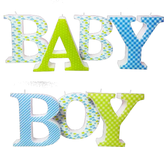  Download Baby Boy 3d Letters Candle Model Baby Shower Boy Clip Art Png Baby Shower Png