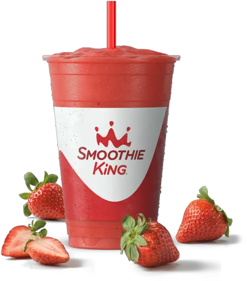  Strawberry X Treme Smoothie Smoothie King Smoothie King Strawberry Smoothie Png Transparent Strawberry