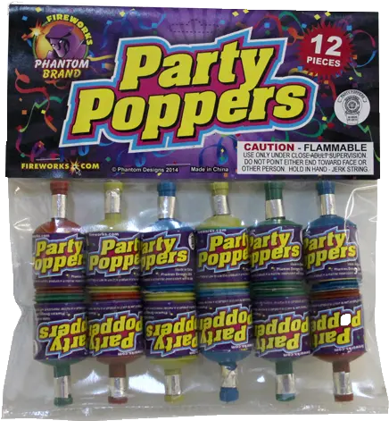  Novelties Poppers Party 12 Piece Phantom Fictional Character Png Party Popper Png