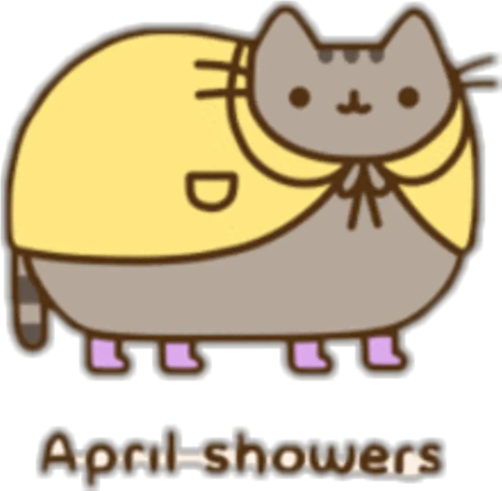  Cute Pusheen Cat April Sticker April Fools Day Pusheen Cute April Fools Day Clipart Png April Png