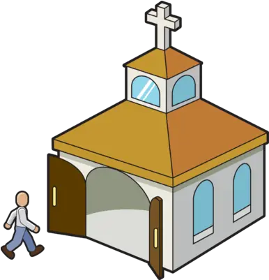  Church Clip Art Christart Com Going To Church Cartoon Png Church Clipart Png