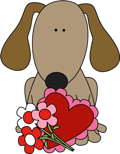  Cute Valentine Animal Clip Freeuse Dog Valentine Clipart Png Animal Clipart Png