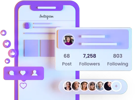  Ins Followers Get Instagram Free 100 Real Instant Get To Free Followers Png Blue Instagram Icon