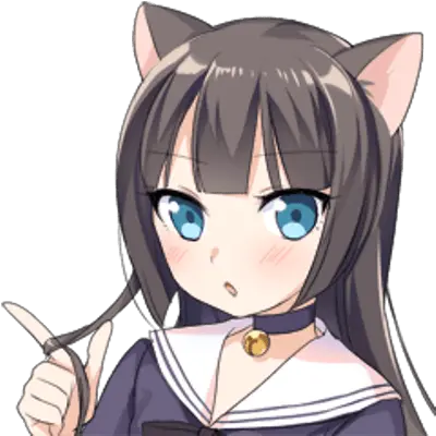  Cat Girl Face Transparent Png Stickpng Anime Girl Face Cat Anime Cat Png