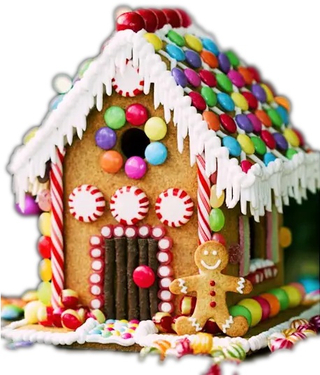  Gingerbread Man House Png Image Gingerbread Man House Candy Gingerbread House Png