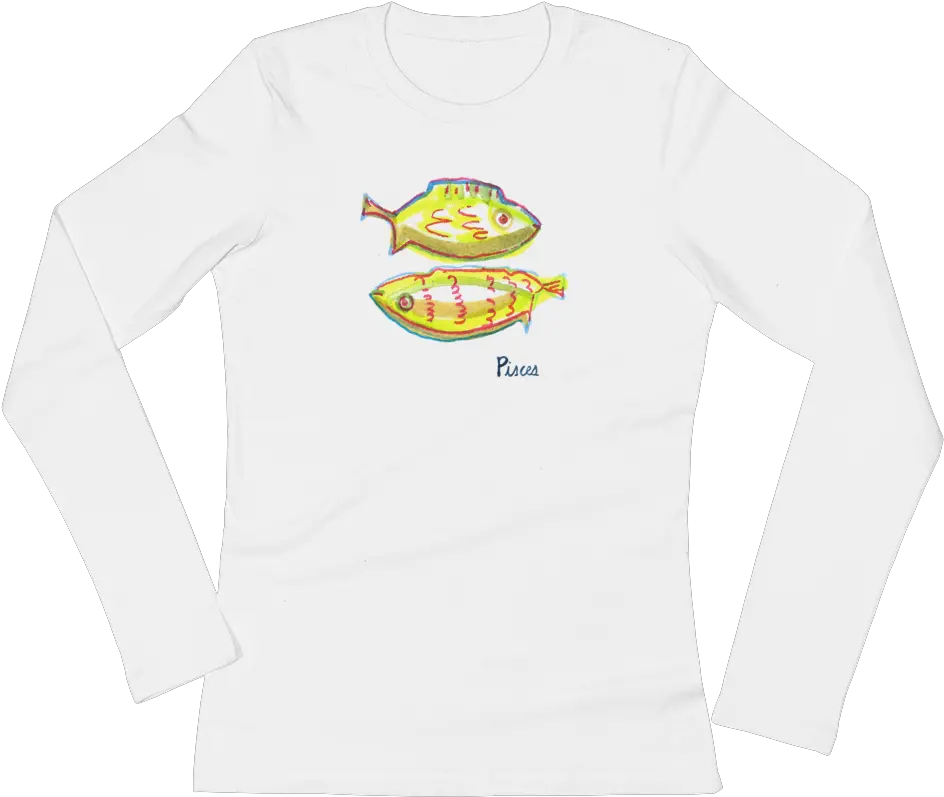  Womenu0027s Zodiac Long Sleeve Tee Pisces U2014 House Of Terrance Png Pisces Png